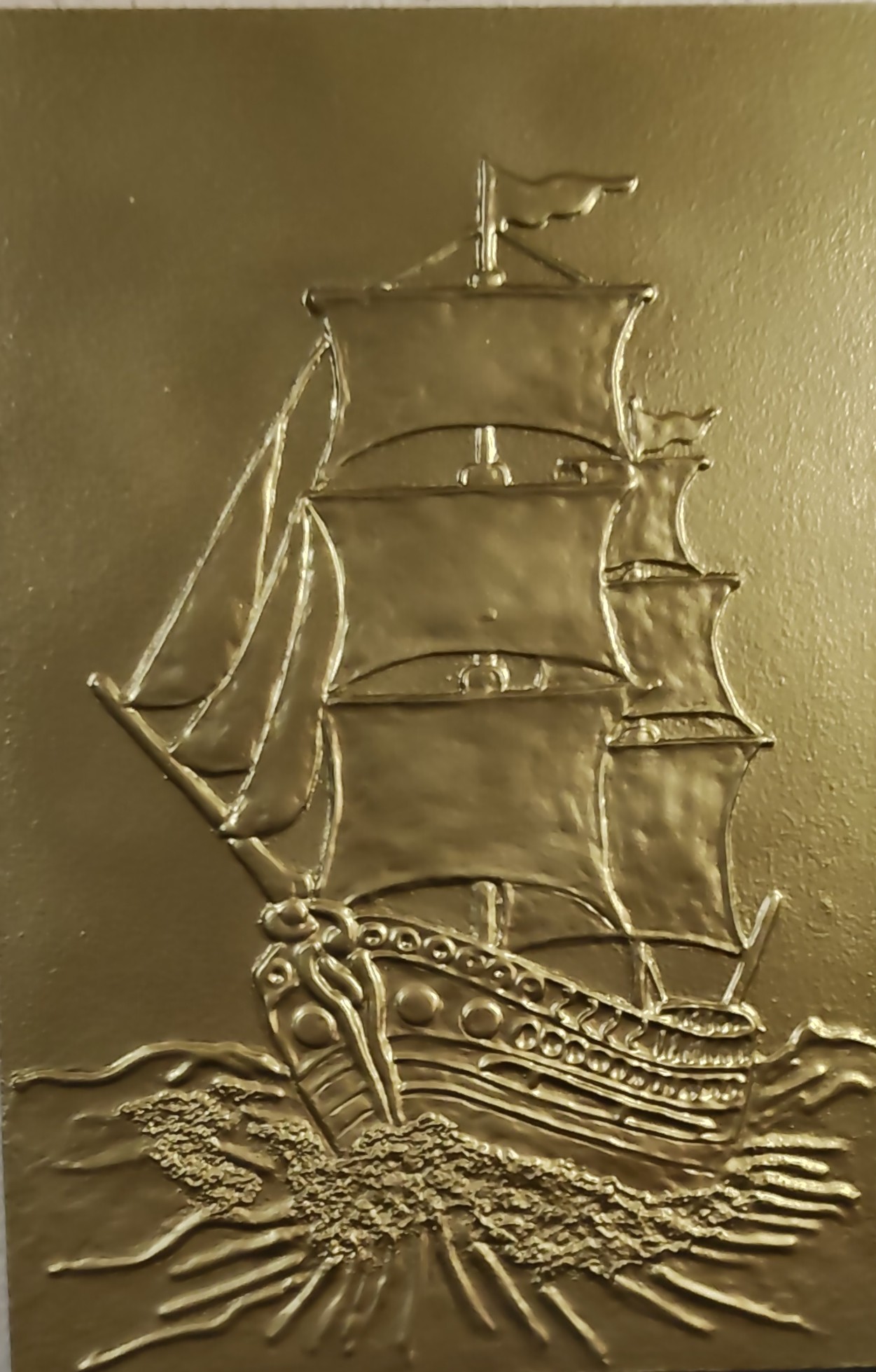 BARCO DE ORO - Obra original de Nicoleta Filip Art