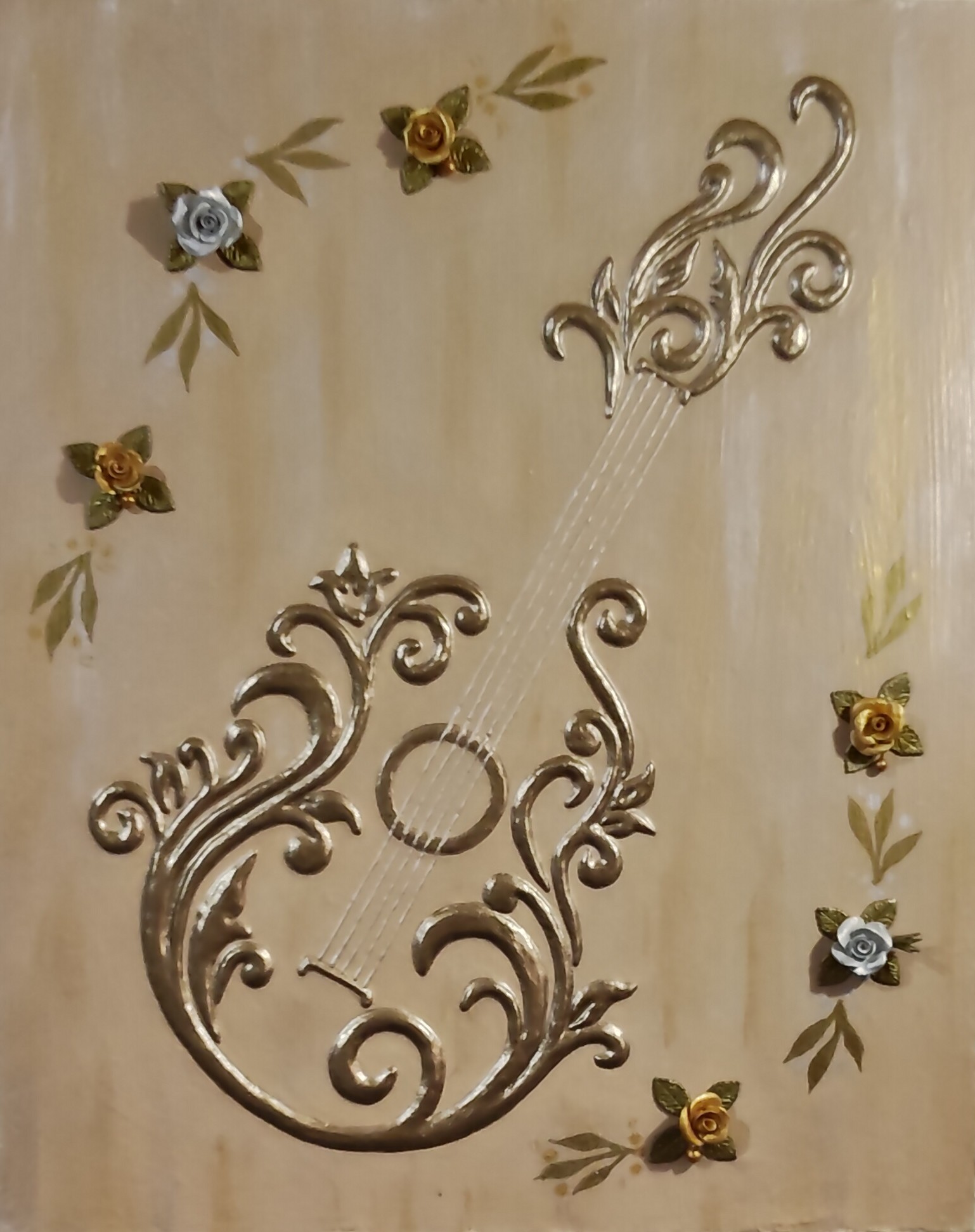 GUITARRA - Obra original de Nicoleta Filip Art