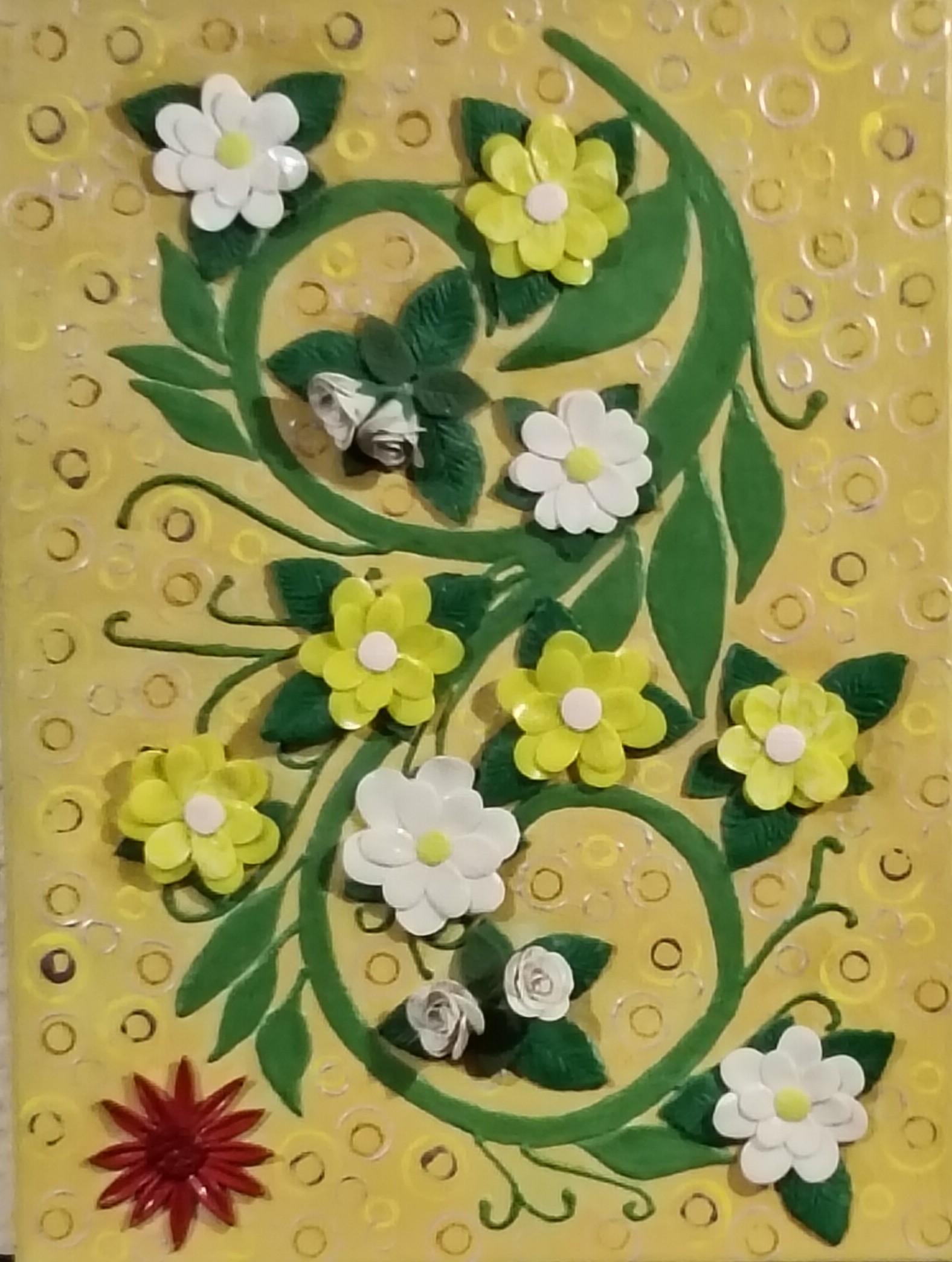 LIENZO FLORAL - Obra original de Nicoleta Filip Art