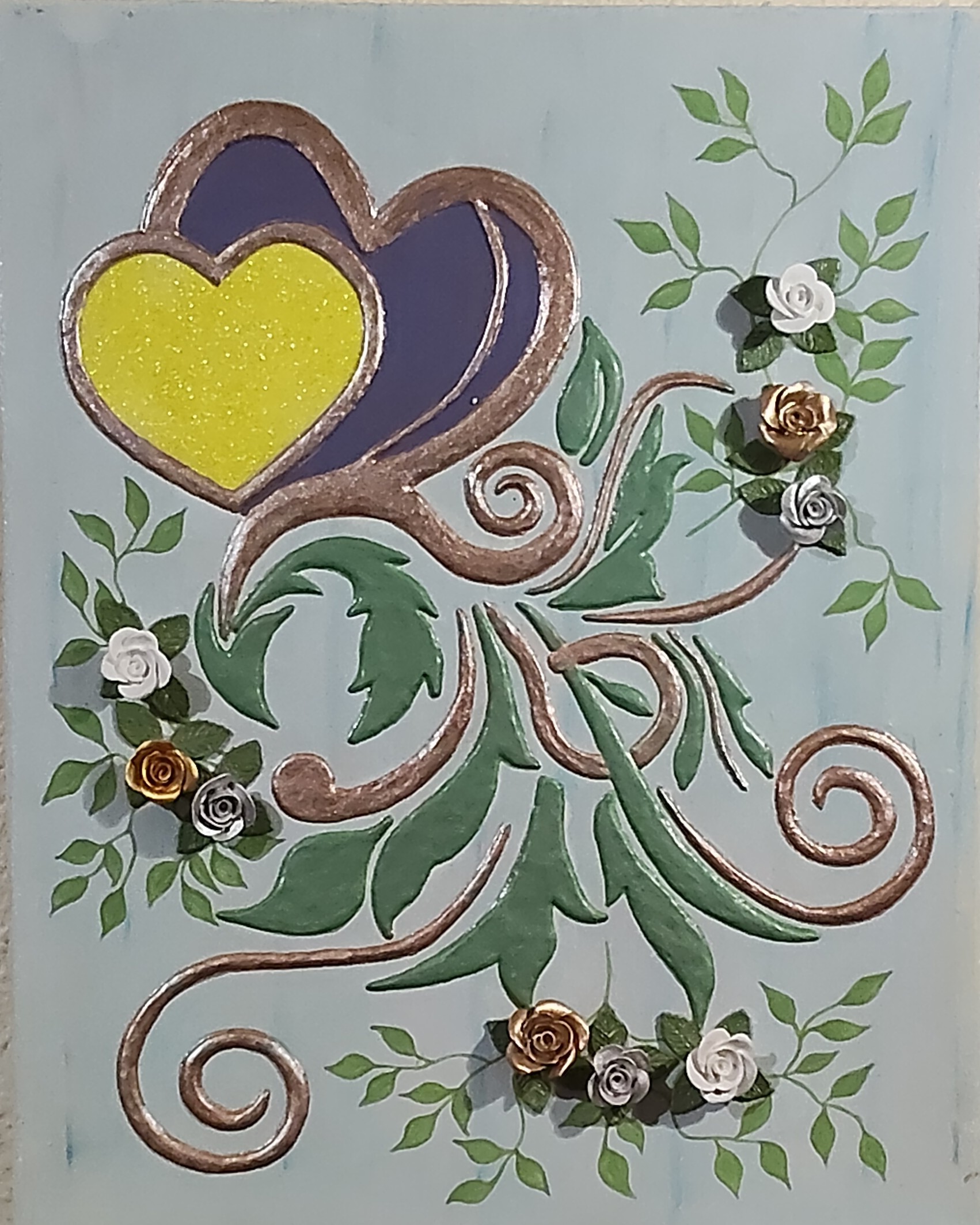 LIENZO FLORAL 1 - Obra original de Nicoleta Filip Art