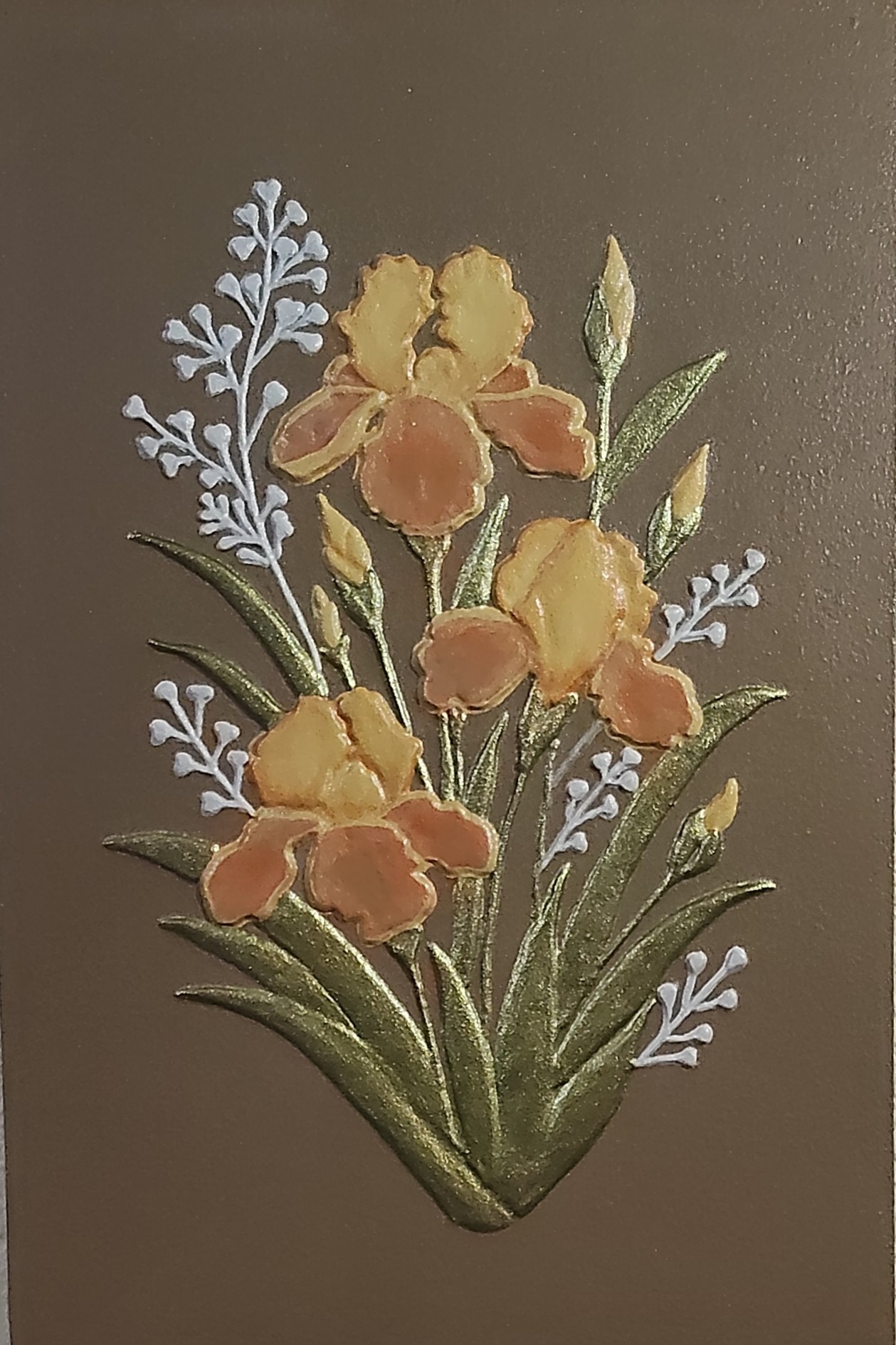 LIRIOS NARANJA - Obra original de Nicoleta Filip Art