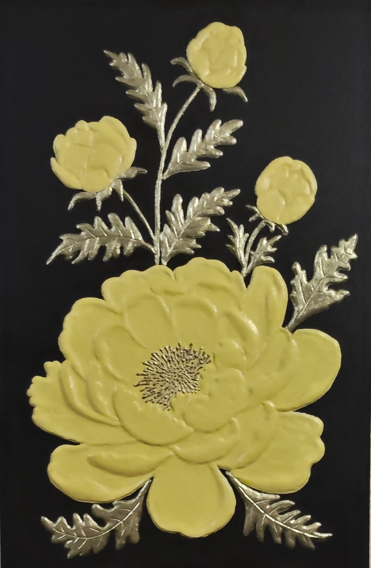 PEONIA LIMÓN - Obra original de Nicoleta Filip Art
