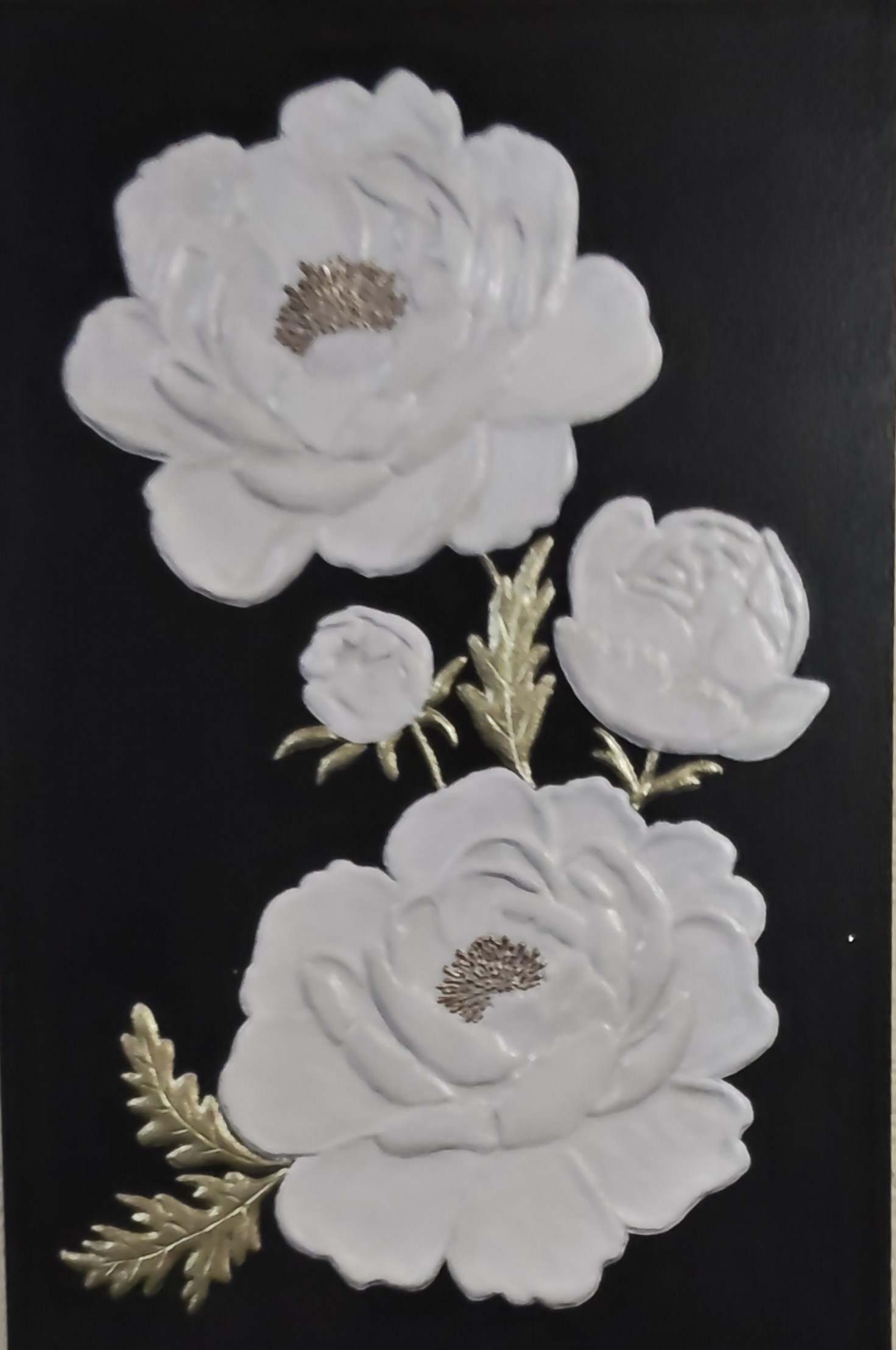 PEONIA PERLA - Obra original de Nicoleta Filip Art