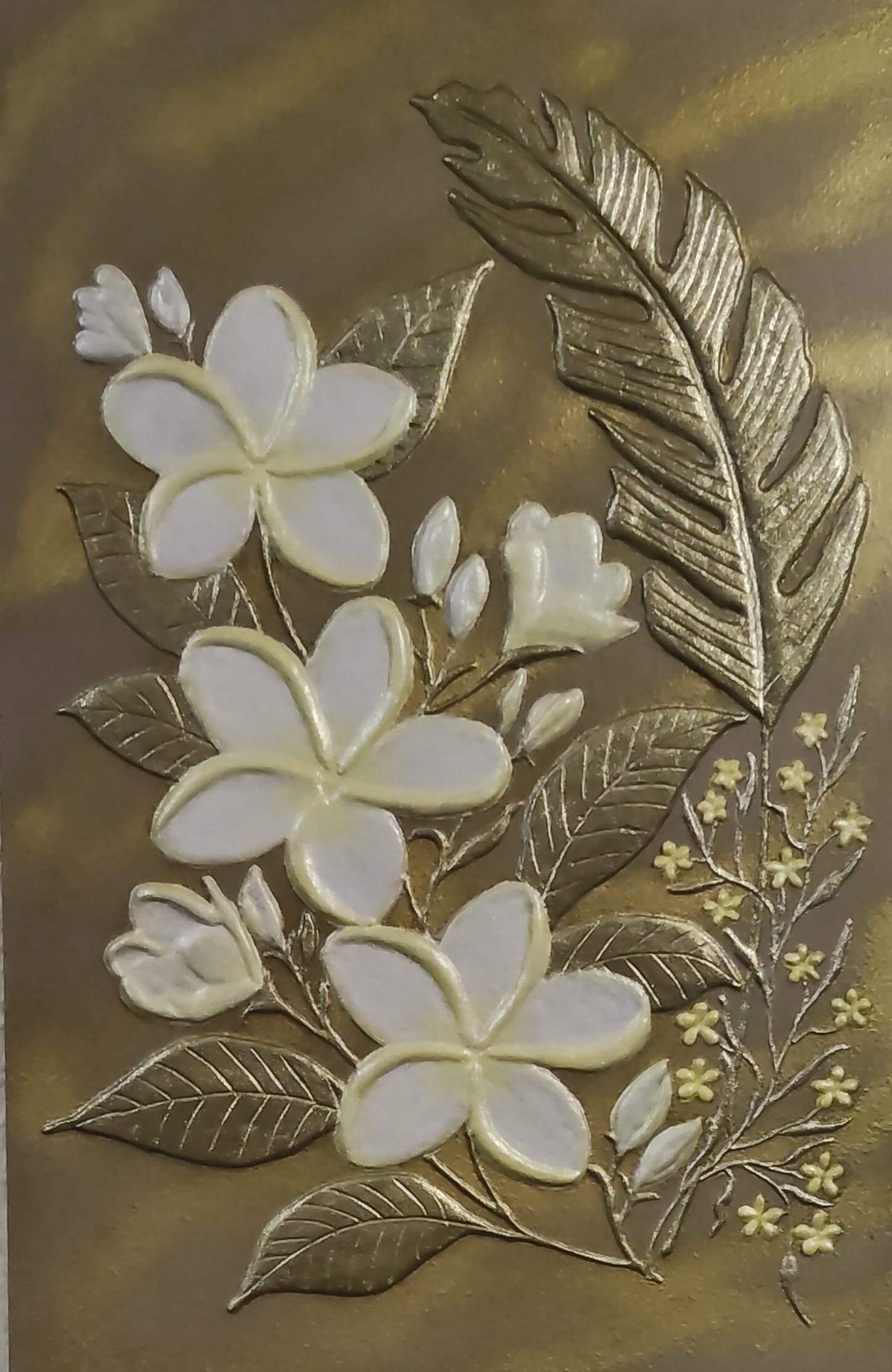 PLUMERIA BLANCA - Obra original de Nicoleta Filip Art